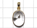 [Video][One of a kind] Pyrite in Quartz Pendant 18KGP NO.26