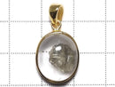 [Video][One of a kind] Pyrite in Quartz Pendant 18KGP NO.27