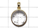 [Video][One of a kind] Pyrite in Quartz Pendant 18KGP NO.29