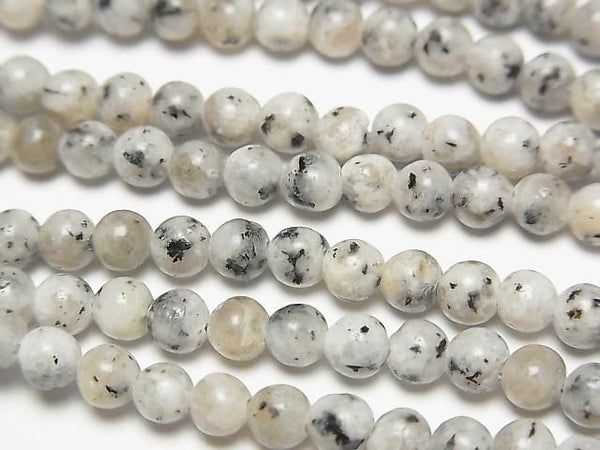 [Video] Granite Round 4mm 1strand beads (approx. 15 inches/36 cm)
