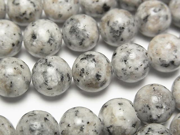 [Video] Granite Round 10.5mm 1strand beads (approx. 14 inches/35 cm)