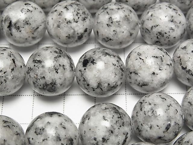 [Video] Granite Round 16mm half or 1strand beads (approx. 15 inches/36 cm)