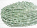 [Video] High Quality! Green Aventurine Faceted Button Rondelle 8x8x5.5mm 1strand beads (approx. 15 inches/37 cm)