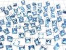 [Video] High Quality Swiss Blue Topaz AAA Loose Stone Square Faceted 8x8mm 1pc