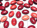 [Video] Red Amber Oval Cabochon 14x10mm 4pcs
