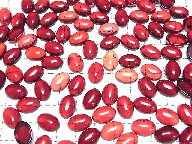 [Video] Red Amber Oval Cabochon 14x10mm 4pcs