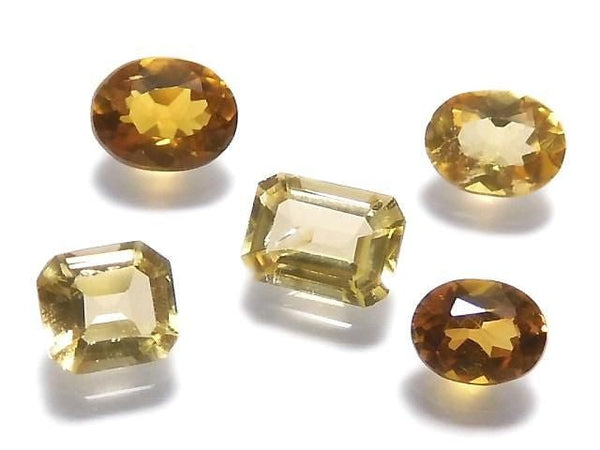 [Video][One of a Kind] High Quality Chondrodite Loose Stone Faceted 5pcs Set No.12