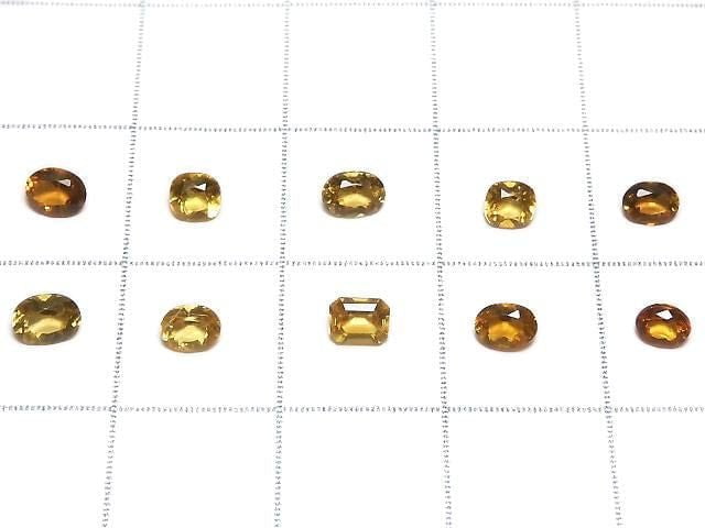 [Video][One of a Kind] High Quality Chondrodite Loose Stone Faceted 10pcs Set No.15