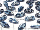 [Video] High Quality London Blue Topaz AAA Loose Stone Marquise Faceted 10x5mm 2pcs
