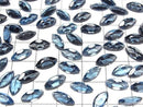 [Video] High Quality London Blue Topaz AAA Loose Stone Marquise Faceted 10x5mm 2pcs