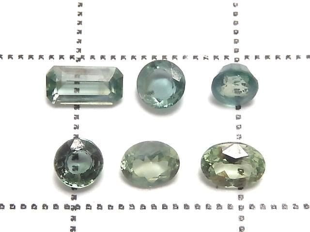 [Video][One of a Kind] High Quality Alexandrite Loose Stone Faceted 6pcs Set No.3