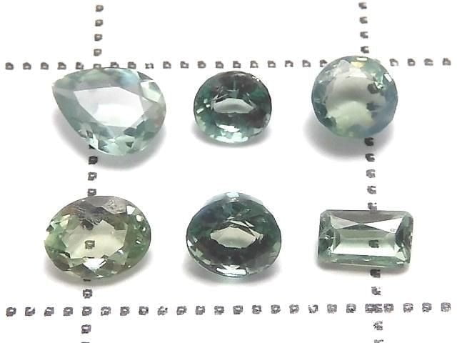 [Video][One of a Kind] High Quality Alexandrite Loose Stone Faceted 6pcs Set No.7
