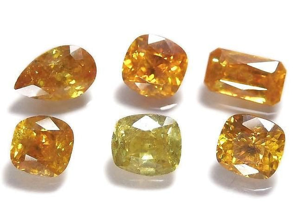 [Video][One of a Kind] High Quality Sphalerite AAA Loose Faceted Stone 6pcs Set No.3