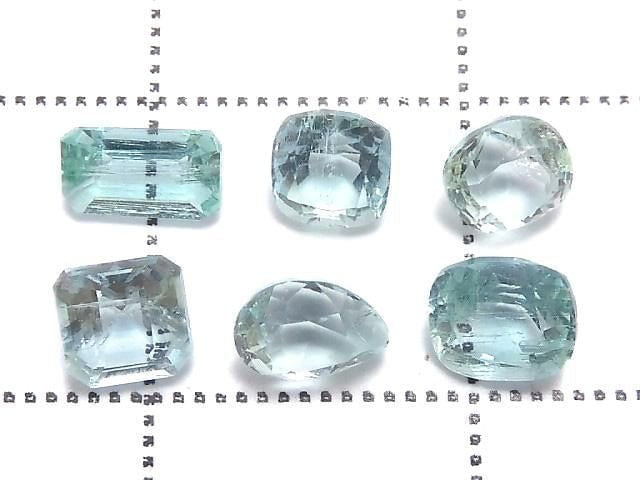 [Video][One of a Kind] High Quality Green Beryl (Mint Beryl) Loose Stone Faceted 6pcs Set No.15