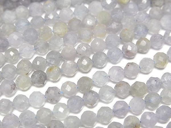 [Video] High Quality! Sky Sapphire Faceted Round 4mm 1strand beads (approx. 15 inches/36 cm)