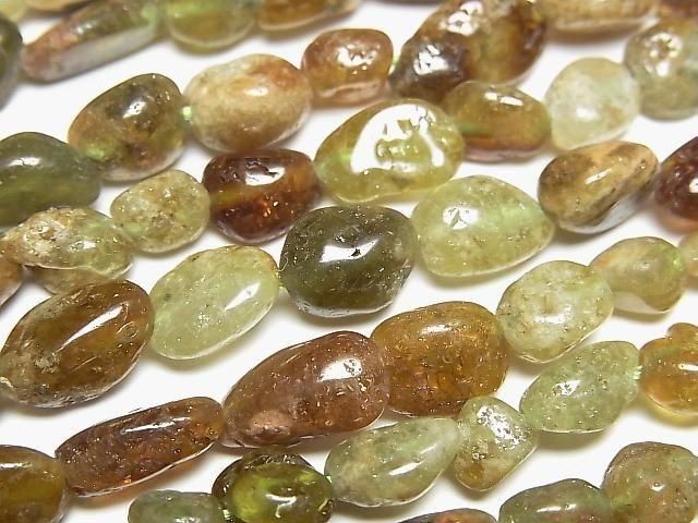 [Video] Grossular Garnet AA Nugget 1strand beads (approx. 15 inches/37 cm)
