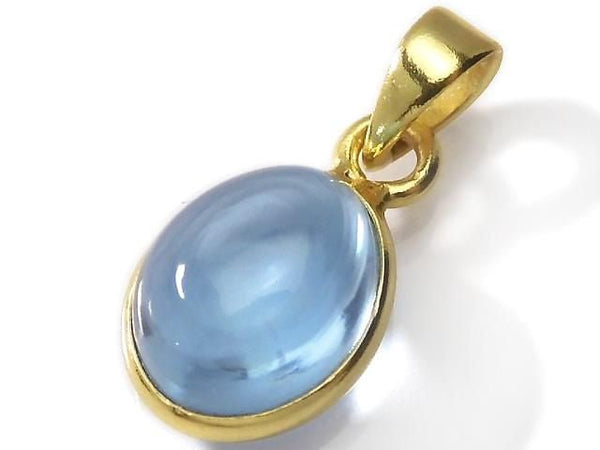 [Video][One of a kind] High Quality Sky Blue Topaz AAA Pendant 18KGP NO.157