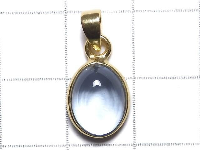 [Video][One of a kind] High Quality Sky Blue Topaz AAA Pendant 18KGP NO.160