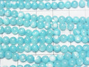 [Video] Mother of Pearl MOP Light Blue Round 4.5mm 1strand beads (approx. 15 inches/37 cm)