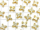 Metal Rondelle 8x8x5mm Gold (with CZ) 2pcs