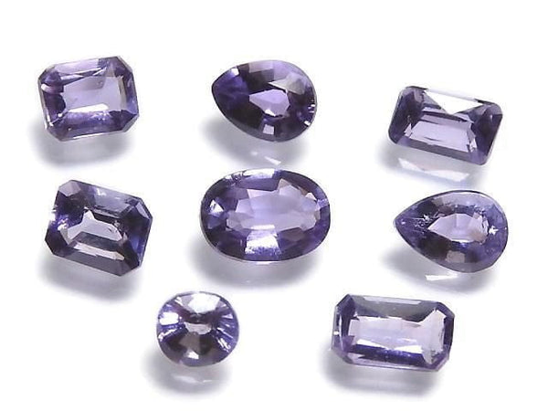 [Video][One of a Kind] High Quality Purple Scapolite Loose Stone Faceted 8pcs Set NO.52