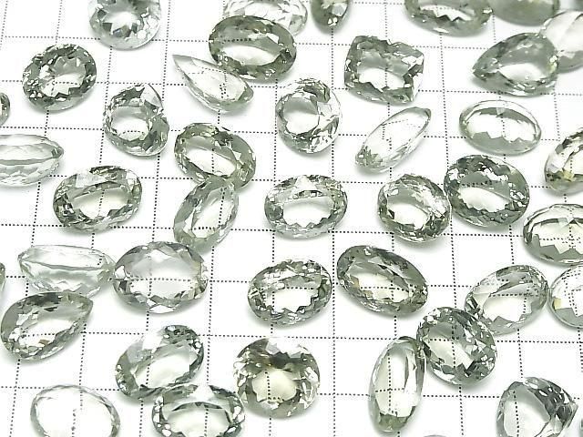 [Video] High Quality Green Amethyst AAA Loose Stone Mixed Shape Faceted 3pcs