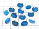 [Video] High Quality Neon Blue Apatite AAA Loose Stone Oval Faceted 9x7mm 1pc