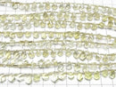 [Video]High Quality Lemon Quartz AAA- Drop 4Faceted Twist Faceted Briolette half or 1strand (24pcs )