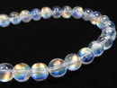 [Video][One of a kind] High Quality Andesine Labradorite AAAA Round 6mm Bracelet NO.102