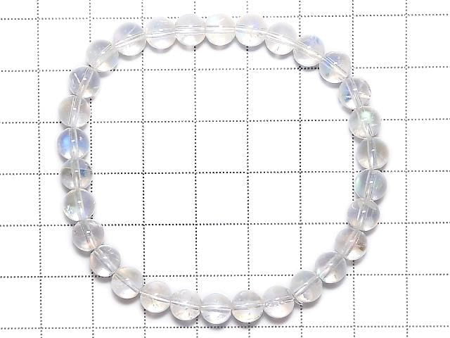 [Video][One of a kind] High Quality Andesine Labradorite AAAA Round 6mm Bracelet NO.103