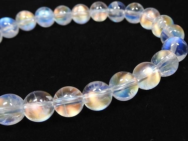 [Video][One of a kind] High Quality Andesine Labradorite AAAA Round 6.5mm Bracelet NO.108