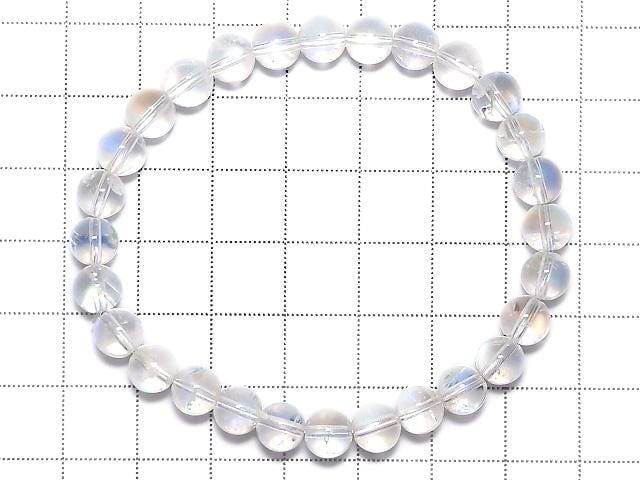 [Video][One of a kind] High Quality Andesine Labradorite AAAA Round 6.5mm Bracelet NO.108