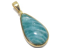 [Video][One of a kind] Amazonite AAA- Pendant 18KGP NO.251