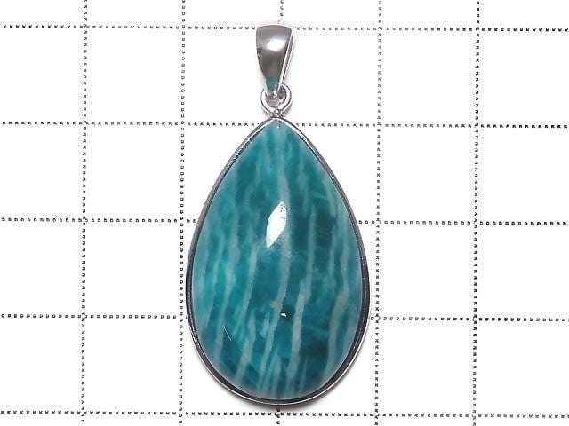 [Video][One of a kind] Amazonite AAA- Pendant Silver925 NO.260
