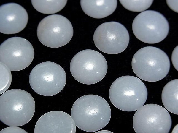 [Video]Angelite Round Cabochon 10x10mm 4pcs