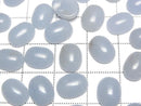 [Video] Angelite Oval Cabochon 10x7.5mm 4pcs