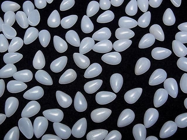 [Video]Angelite Pear Shape Cabochon 9x6mm 5pcs