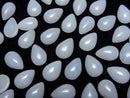 [Video]Angelite Pear Shape Cabochon 11.5x8mm 4pcs