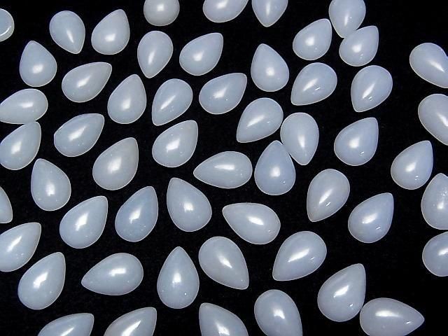 [Video]Angelite Pear Shape Cabochon 11.5x8mm 4pcs