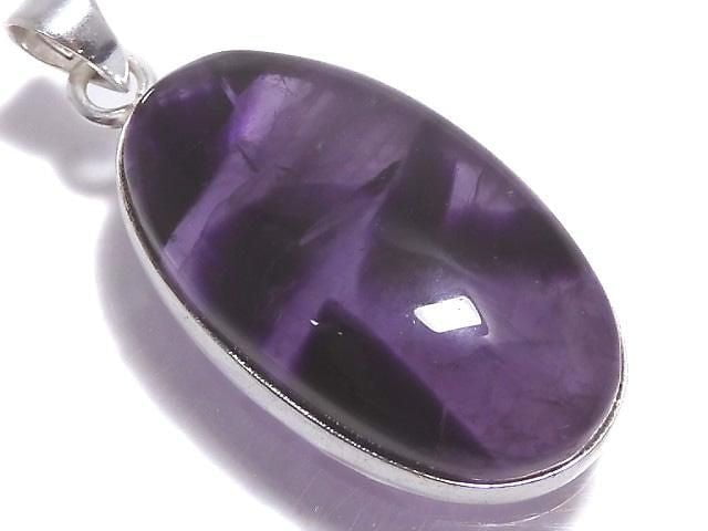 [Video][One of a kind] Trapiche Amethyst Pendant Silver925 NO.84