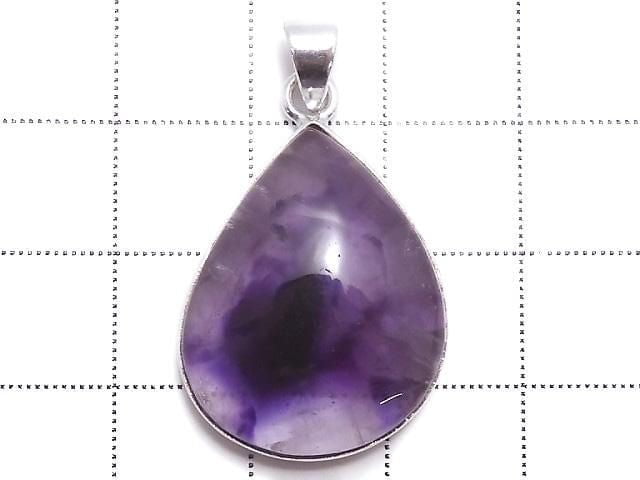[Video][One of a kind] Trapiche Amethyst Pendant Silver925 NO.85