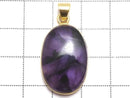 [Video][One of a kind] Trapiche Amethyst Pendant 18KGP NO.91
