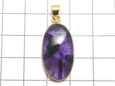 [Video][One of a kind] Trapiche Amethyst Pendant 18KGP NO.93