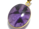 [Video][One of a kind] Trapiche Amethyst Pendant 18KGP NO.96