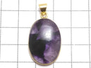 [Video][One of a kind] Trapiche Amethyst Pendant 18KGP NO.98