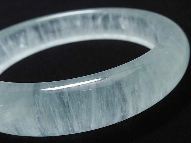 [Video][One of a kind] Rabbit Hair Fluorite 1pc (Bangle Bracelet) NO.2
