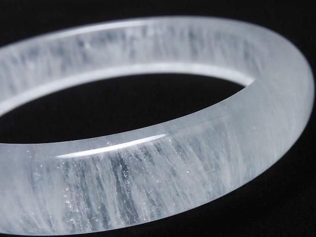 [Video][One of a kind] Rabbit Hair Fluorite 1pc (Bangle Bracelet) NO.5