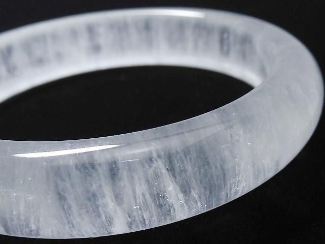 [Video][One of a kind] Rabbit Hair Fluorite 1pc (Bangle Bracelet) NO.7