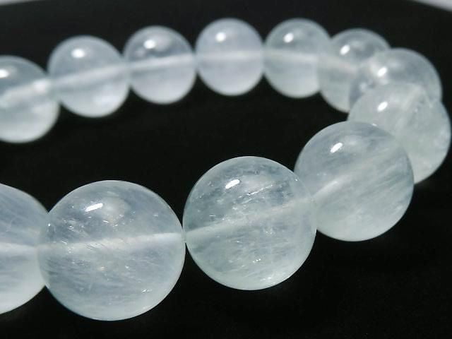 [Video][One of a kind] Rabbit Hair Fluorite Round 15mm Bracelet NO.1