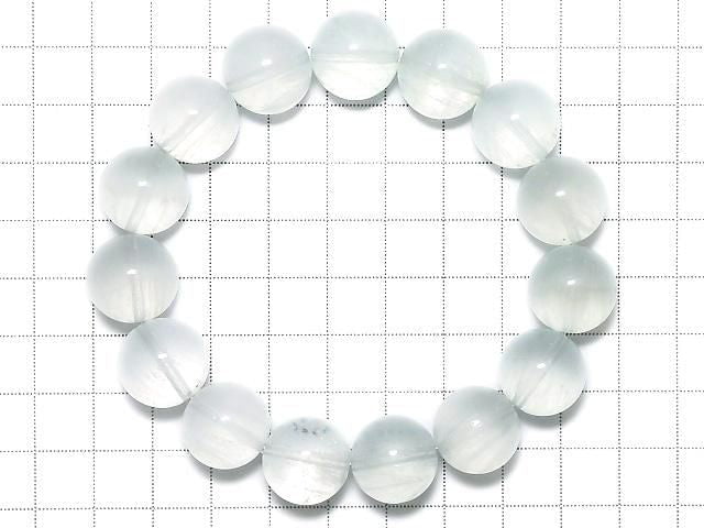 [Video][One of a kind] Rabbit Hair Fluorite Round 15mm Bracelet NO.2